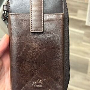 Dark Brown Leather Men's Wallet